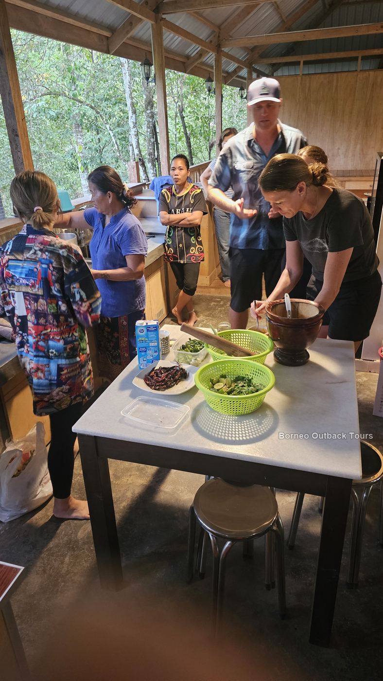 A traditional kitchen hearth in a Murut village in Sapulot, where tapai rice wine accompanies every celebration